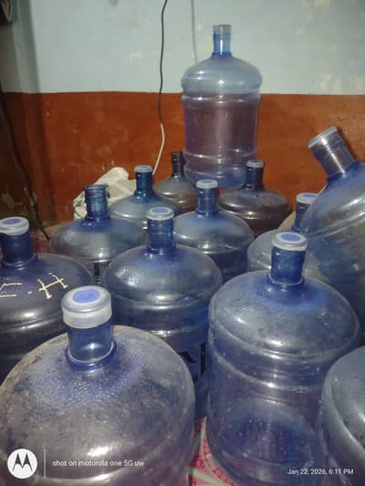 Empty 19L Water Bottles (15 Pieces Available)