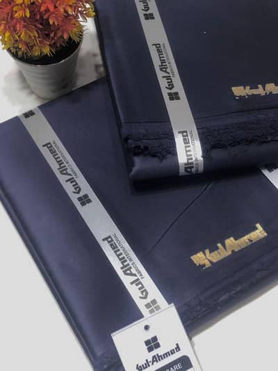 Men's Unstitched soft cotton plain suit