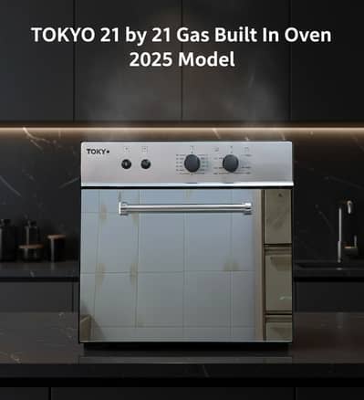 TOKYO Gas Built-in Oven Black, Mercury & Silver-Black - Brand Warranty