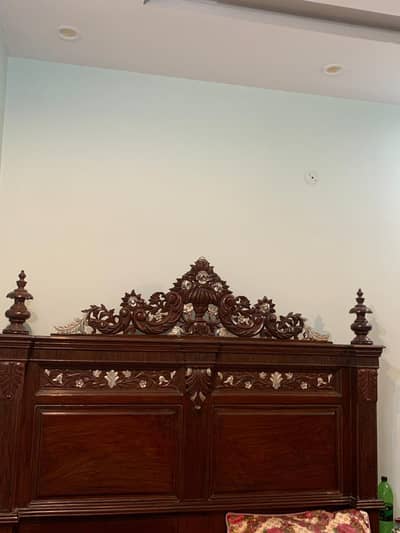 countries bed for sale with side tables and dressing