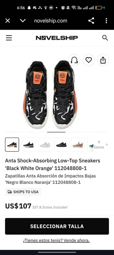 novelship sneakers  43 size