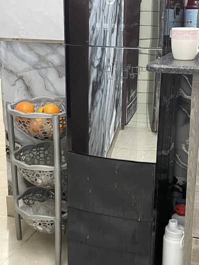 Electric Water Dispenser, Hot & Cold with Storage Fridge