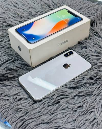 Iphone x 256gb with complete box whatsapp number 03229399419