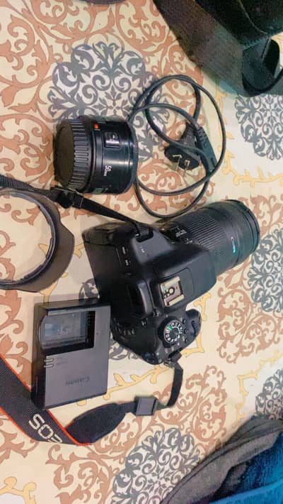 Dslr canon EOS 750d EF-S 18-55 and 50mm lens