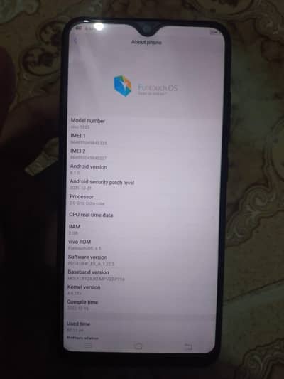vivo mobile PTA approved all ok no any single  dual sim