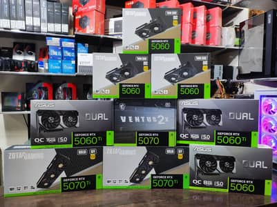 RTX 5060 8GB, 5060 ti 16GB , 5070 12GB , 5070 ti 16GB GPU