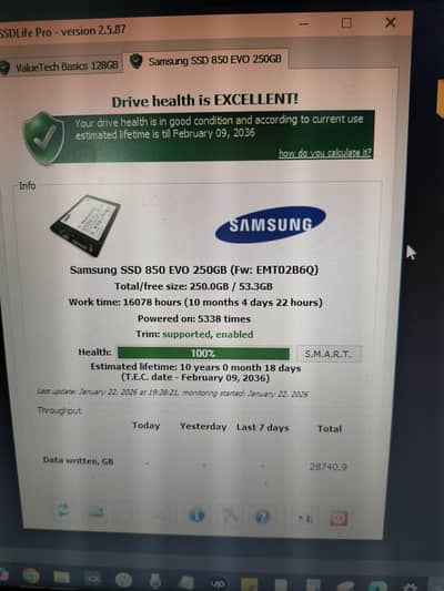 Samsung EvO 850 250GB  with games