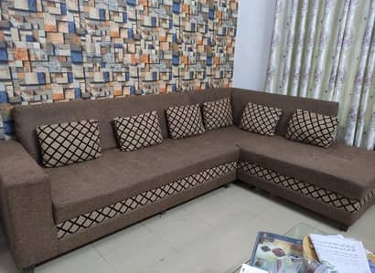 L Shape Sofa Like New,