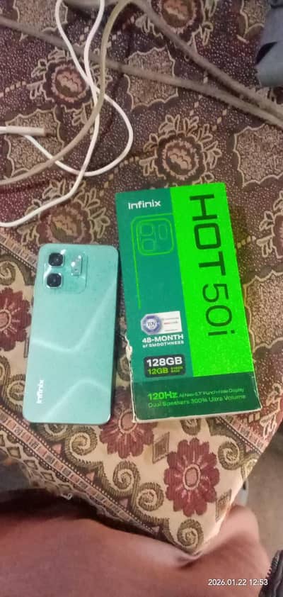 mobile name infinix hot 50i all condition ma done official pta h