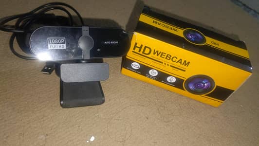 HD 1080P Full HD Webcam with Auto Focus & Mic – Like New