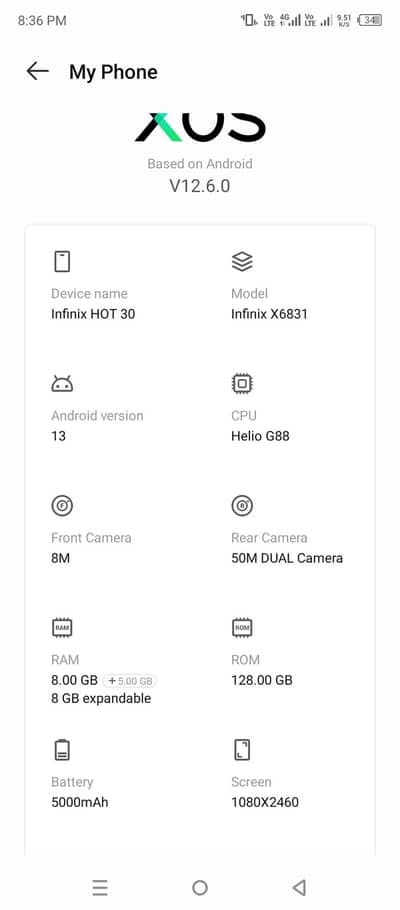 8+8ram 128memory 10by10 condition