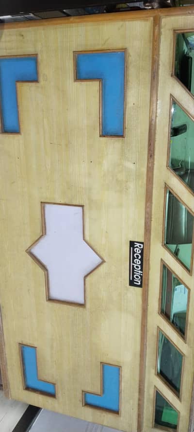 Beautiful reception table made up of only pure wood