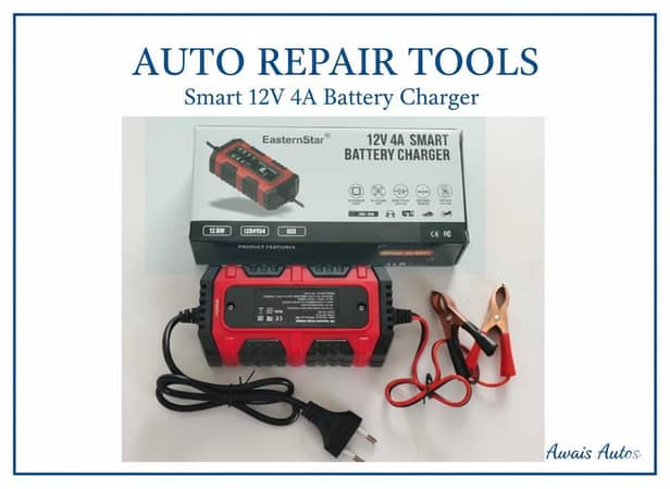 12V 4A Digital Universal Automatic Battery Charger – Multi-Battery Support with Auto Cut-Off