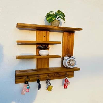 Multi Purpose Wooden Key Holder