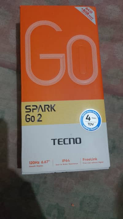 Tecno spark go 2  just 3 days used full box