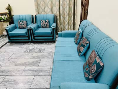 Premium Wooden Frame Sofa Set