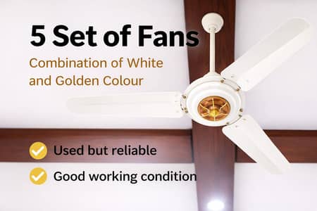 Ceiling Fans for Sale .   Set of 5  (  56  inch  )