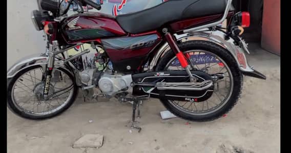 Honda CD 70 model 2018 red complete documents