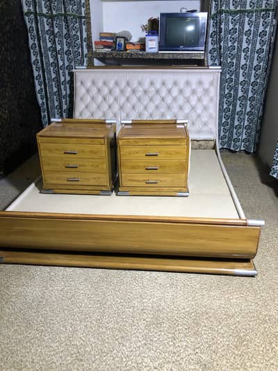 Double Bed & Side tables and metres