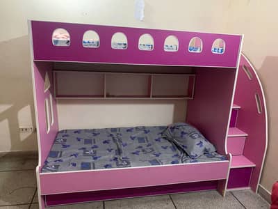  Kids Bunk Bed with Stairs & Storage – Strong & Cute Design 