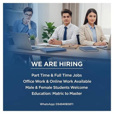 Hiring office and online staff