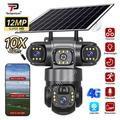 Solar Smart 4G Wifi CCTV Camera, HD Outdoor, For Home, Office Security