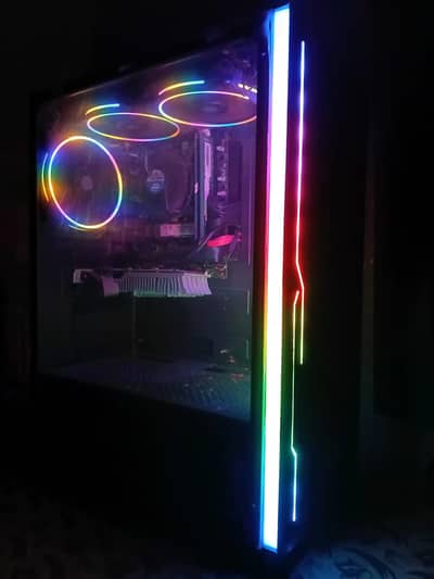 RGB Gaming Case, Front ARGB Strip & 3x RGB Fans