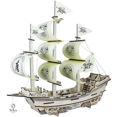 Wooden 3D Ships Models