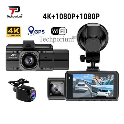 Y16/Y15/F6 4K 1080p Dash Cam Front & Rear 170° Car Camera Wifi GPS
