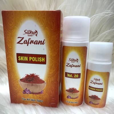 Pack of 2 Silky Zafrani Skin Polisher 120ml + Activator 60g | Exfolia