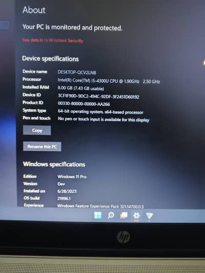 core i5 4th gen elite book 8/128