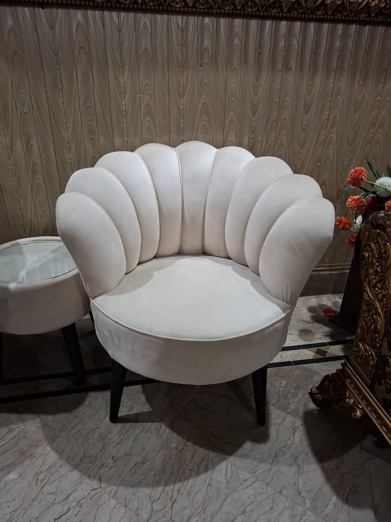 Beige Single Sofas & Stylish Center Table for Sale - Sofas - 1110649680