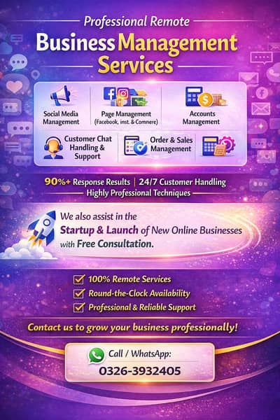 Professional Online Business Managment