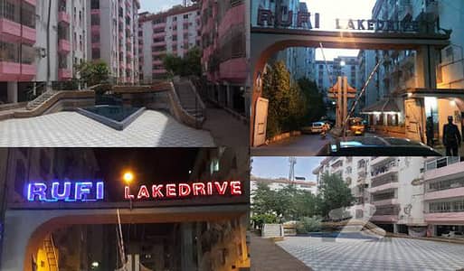 Flat For Sale Rufi Lake Drive Block 18 Gulistan E Jauhar.