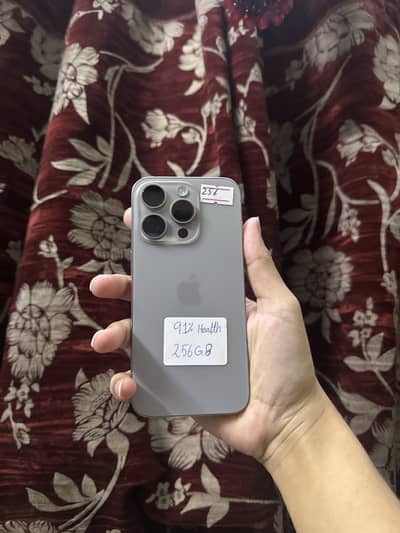 iPhone 15 pro 256gb non pta Jv sealed phone 10/10 91% health