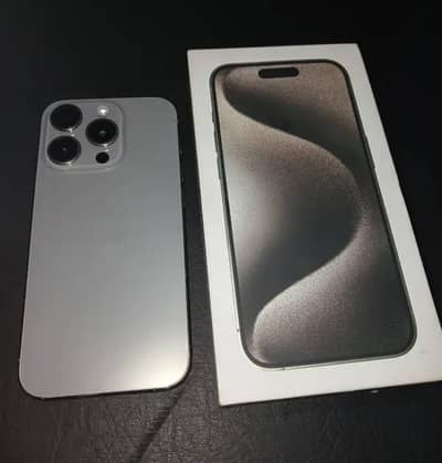 Iphone 15  Pro Max 256 jv natural titanium colour btry 92.