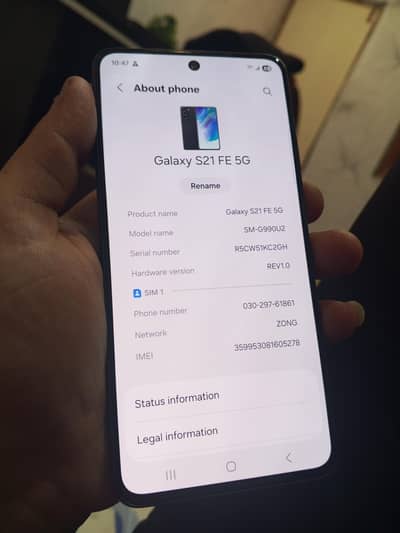 Samsung s21 fe dual pta 10/10