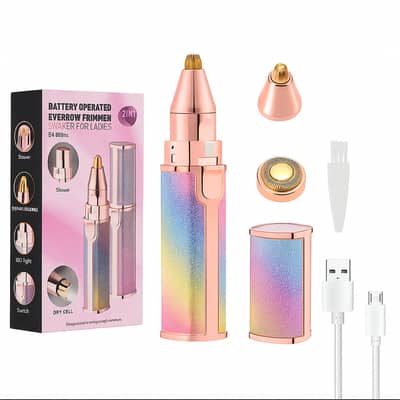 2 in 1 Flawless Hair & Beard Trimmer – Rechargeable | Brand New