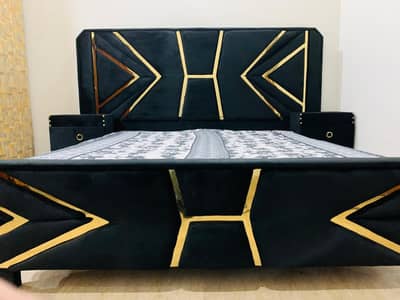 Wooden bed / large bed / Urgent sale / furniture / bed set