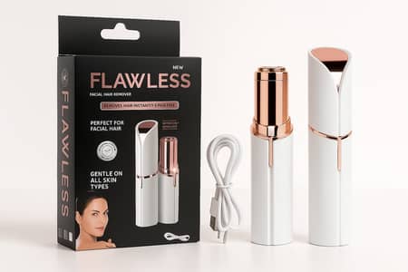Rechargeable Flawless Facial Hair Remover for Women – Painless & Port