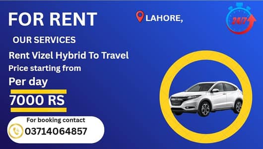 vezel hybrid on rent