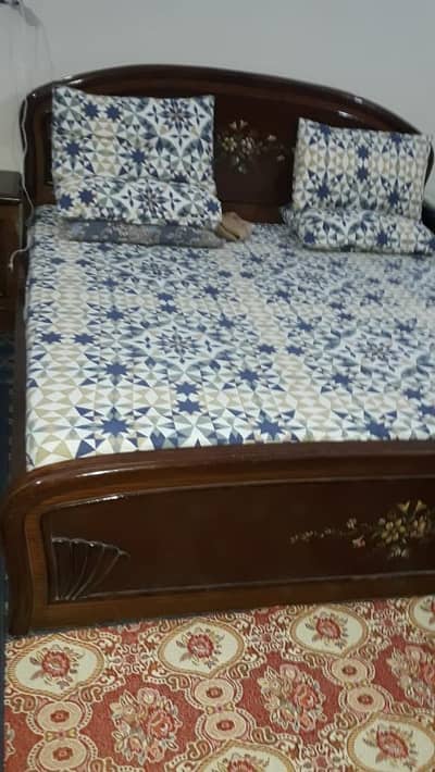 Wooden double bedroom set for sale