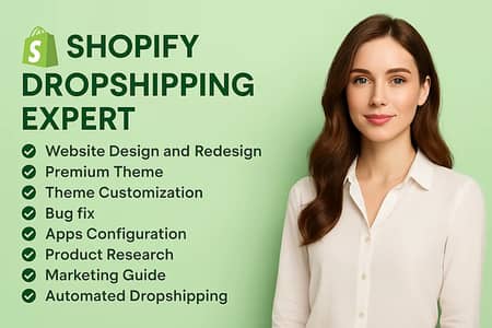 I will design you a professional SHopify Store