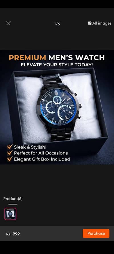 Men Watches Cash on Delivery