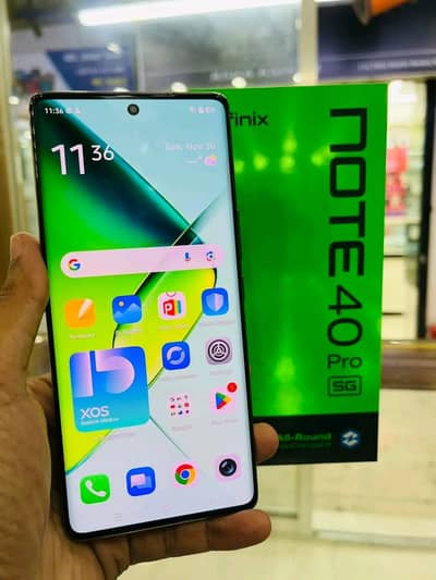 infinix not 40 Pro 12 GB ram 256 GB memory 03263194529/