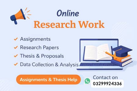 Online Research Work | Assignments & Thesis Help