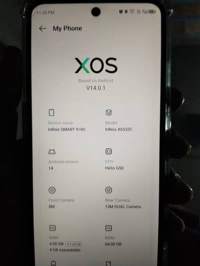 Infinix Smart 9HD 4/64 For Sale Fresh Mobile Box Charger Available