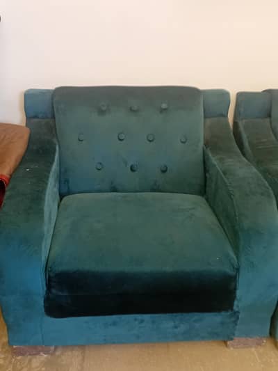 velvet sofa green color
