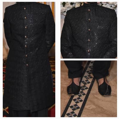 Black sherwani