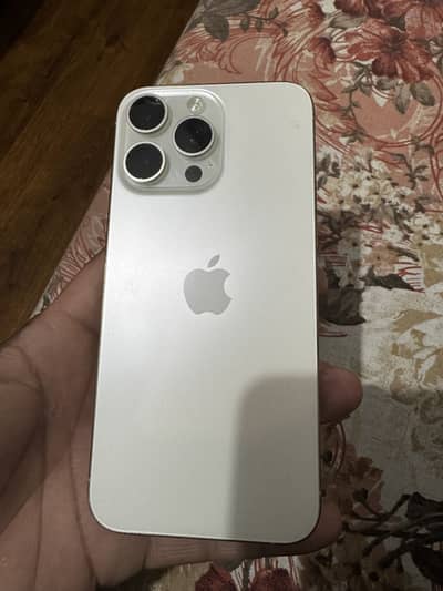 iPhone 15 PM 256 gb complete sim time